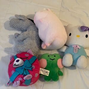 Gray Plush Donkey Toy